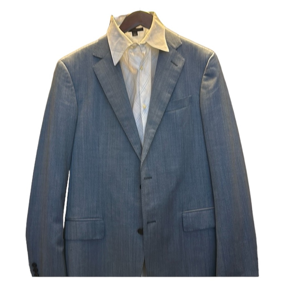 Ermenegildo Zegna Tindari Blue Wool Blazer